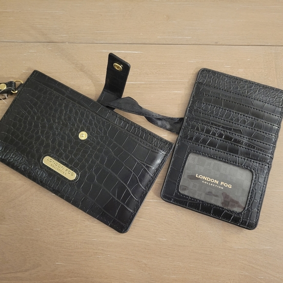 London Fog Sophie Crocodile Wristlet NWT - Picture 5 of 11